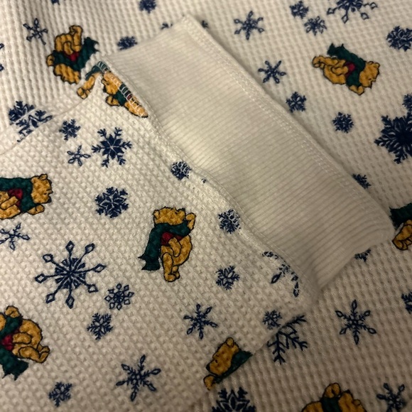 vintage Disney Winnie the Pooh and friends thermal henley 2pc set. Size S-M - Picture 11 of 13